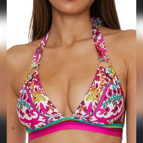 Trina Turk Other - Trina Turk Bikini Top Hawaiian Garden Triangle Style